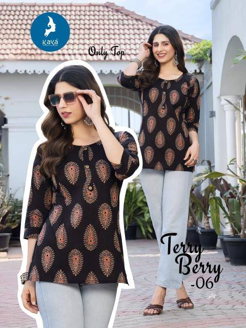 Kaya terry berry Kurti wholesale online in Gujarat